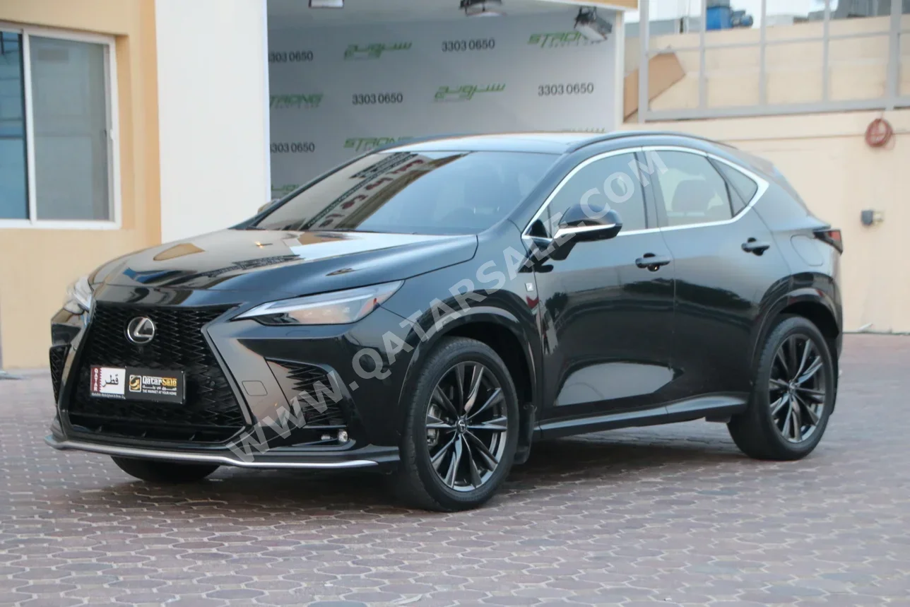 لكزس ان اكس 350 اف سبورت 2024 اوتوماتيك 8,500 كم 4 سلندر دفع رباعي اس يو في أسود تحت الضمان