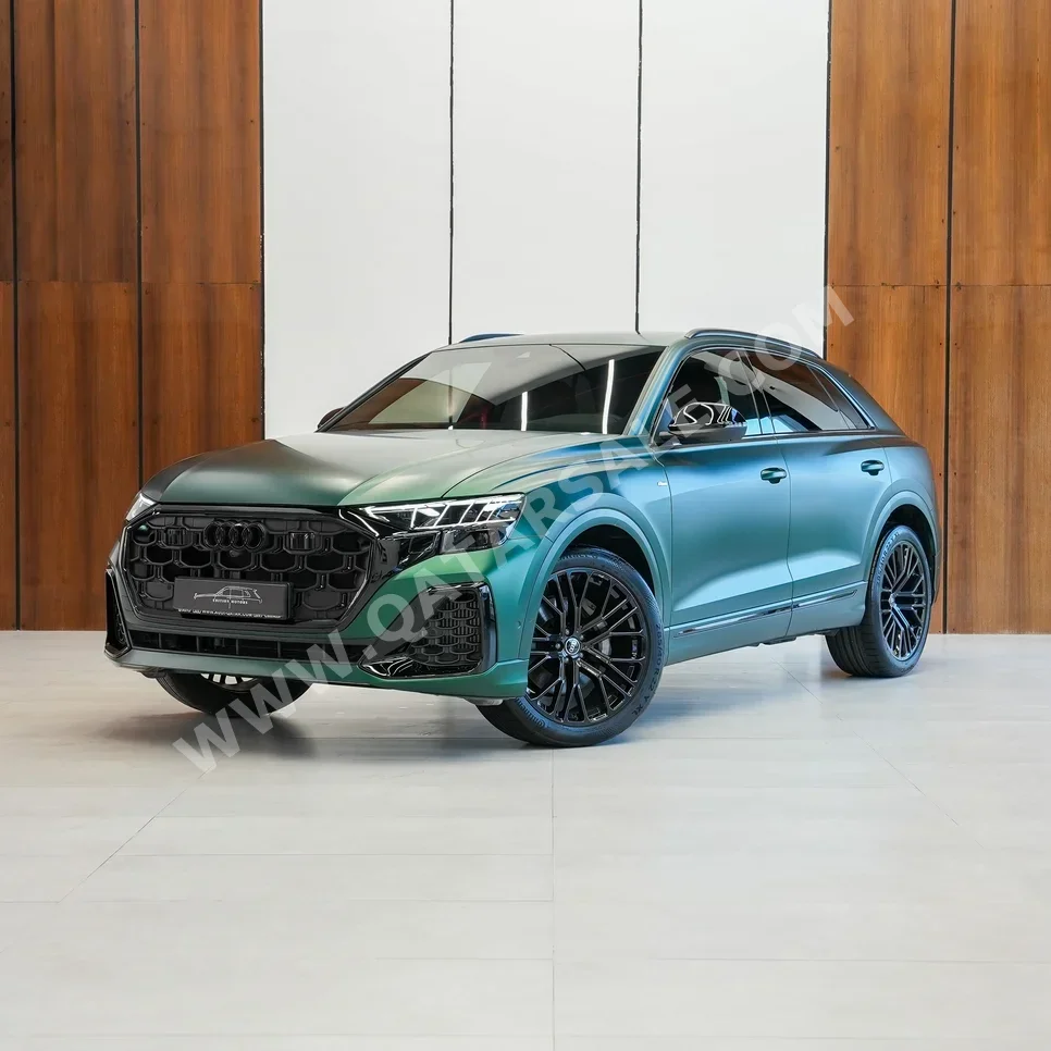 Audi Q8 S-Line 2025 Automatic 4,000 Km 6 Cylinder All Wheel Drive (AWD) SUV Green With Warranty