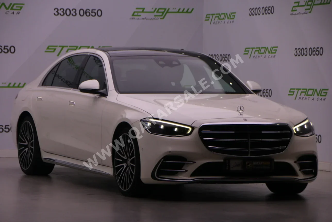 مرسيدس - بنز اس - كلاس 450اي ام جي 2023 اوتوماتيك 75,000 كم 6 سلندر دفع خلفي سيدان أبيض