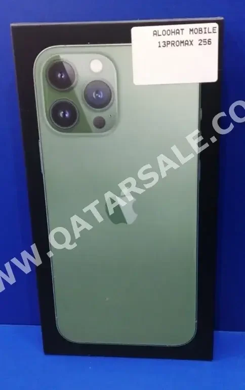 Apple  - iPhone 13  - Pro Max  - Green  - 256 GB  - Under Warranty