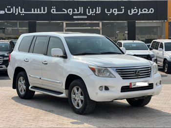 لكزس ال اكس 570 2009 اوتوماتيك 500,000 كم 8 سلندر دفع رباعي اس يو في أبيض