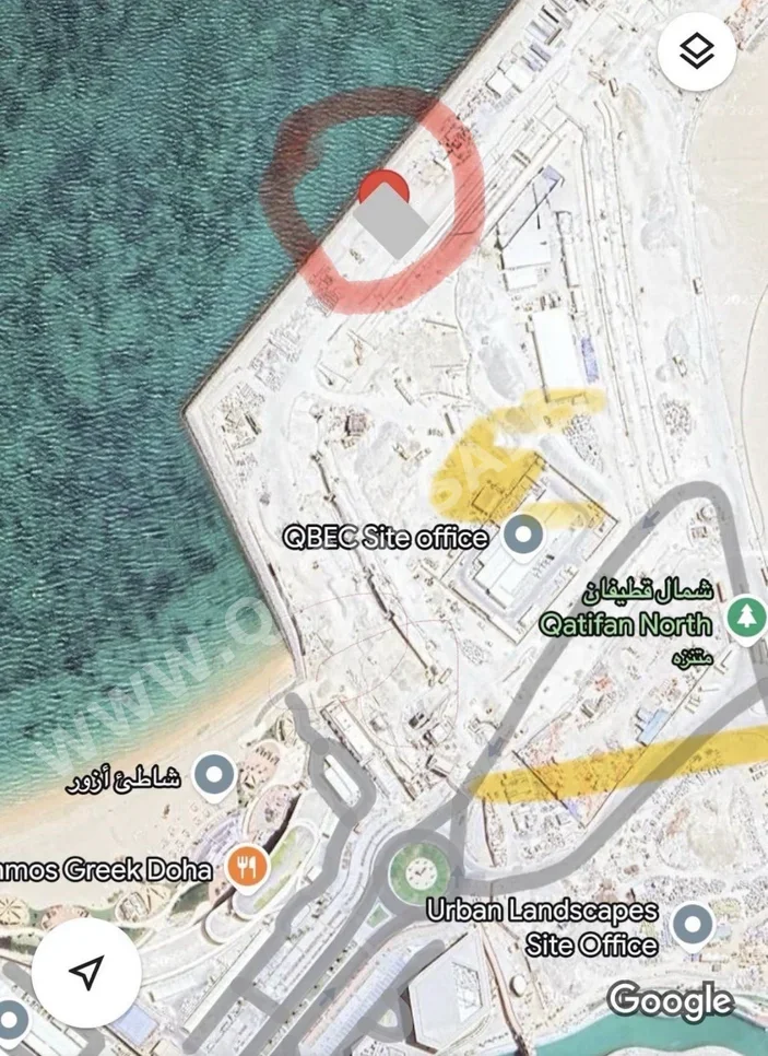 Lands For Sale in Lusail - Qetaifan Island North -Area Size 1,000 Square Meter