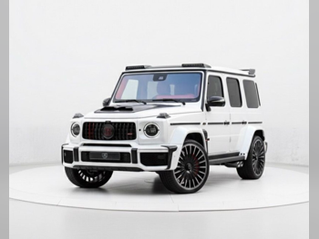 مرسيدس - بنز  جي - كلاس  63 برابس  2025  اوتوماتيك  0 كم  8 سلندر  دفع رباعي  اس يو في  أبيض  تحت الضمان