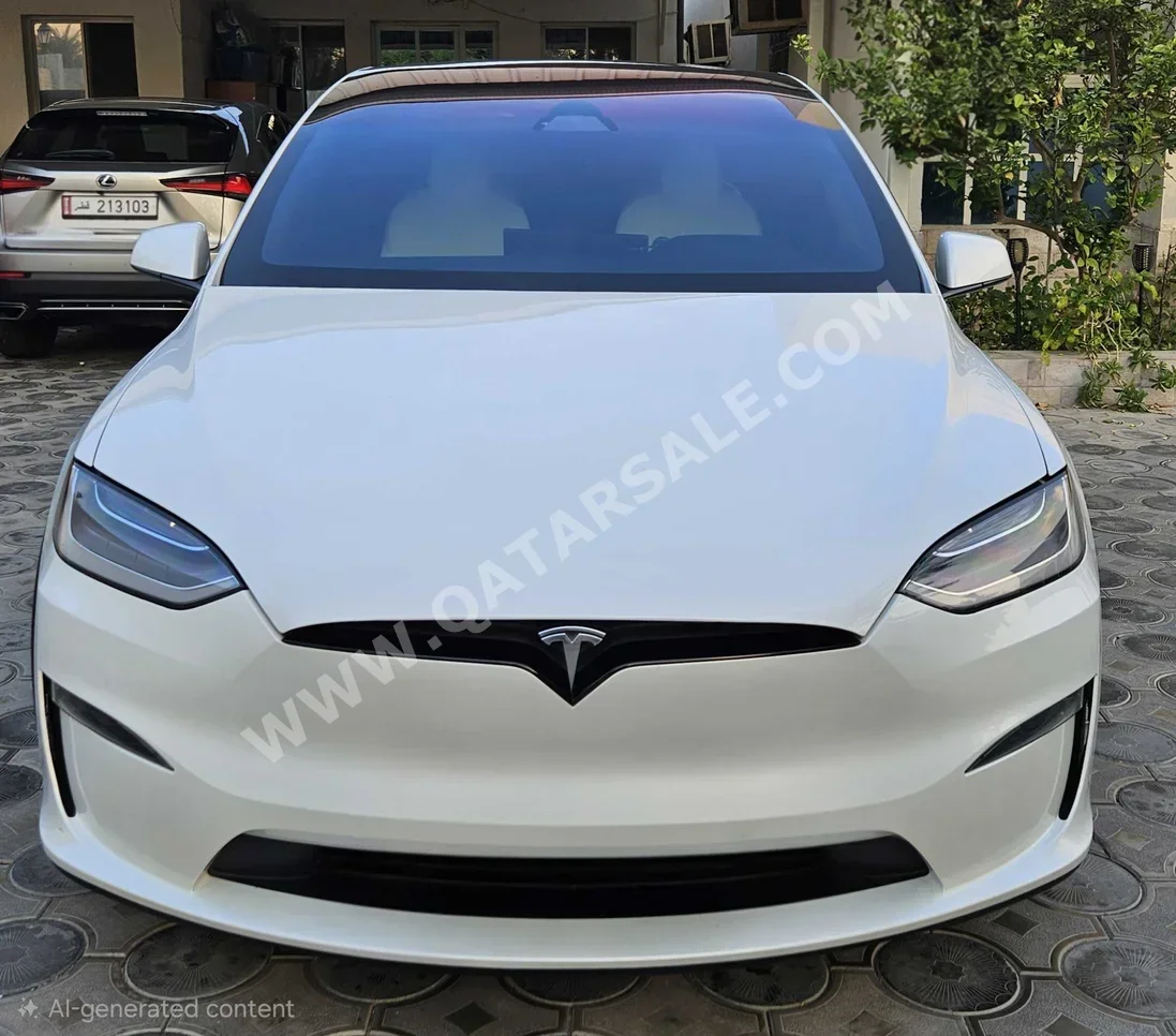 Tesla  Model X  Plaid  2023  Automatic  63,000 Km  0 Cylinder  All Wheel Drive (AWD)  SUV  White  With Warranty