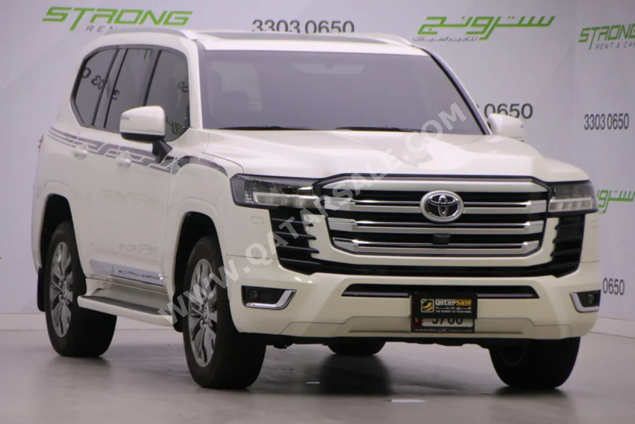 Toyota  Land Cruiser  GXR Twin Turbo  2023  Automatic  85,000 Km  6 Cylinder  Four Wheel Drive (4WD)  SUV  White  With Warranty