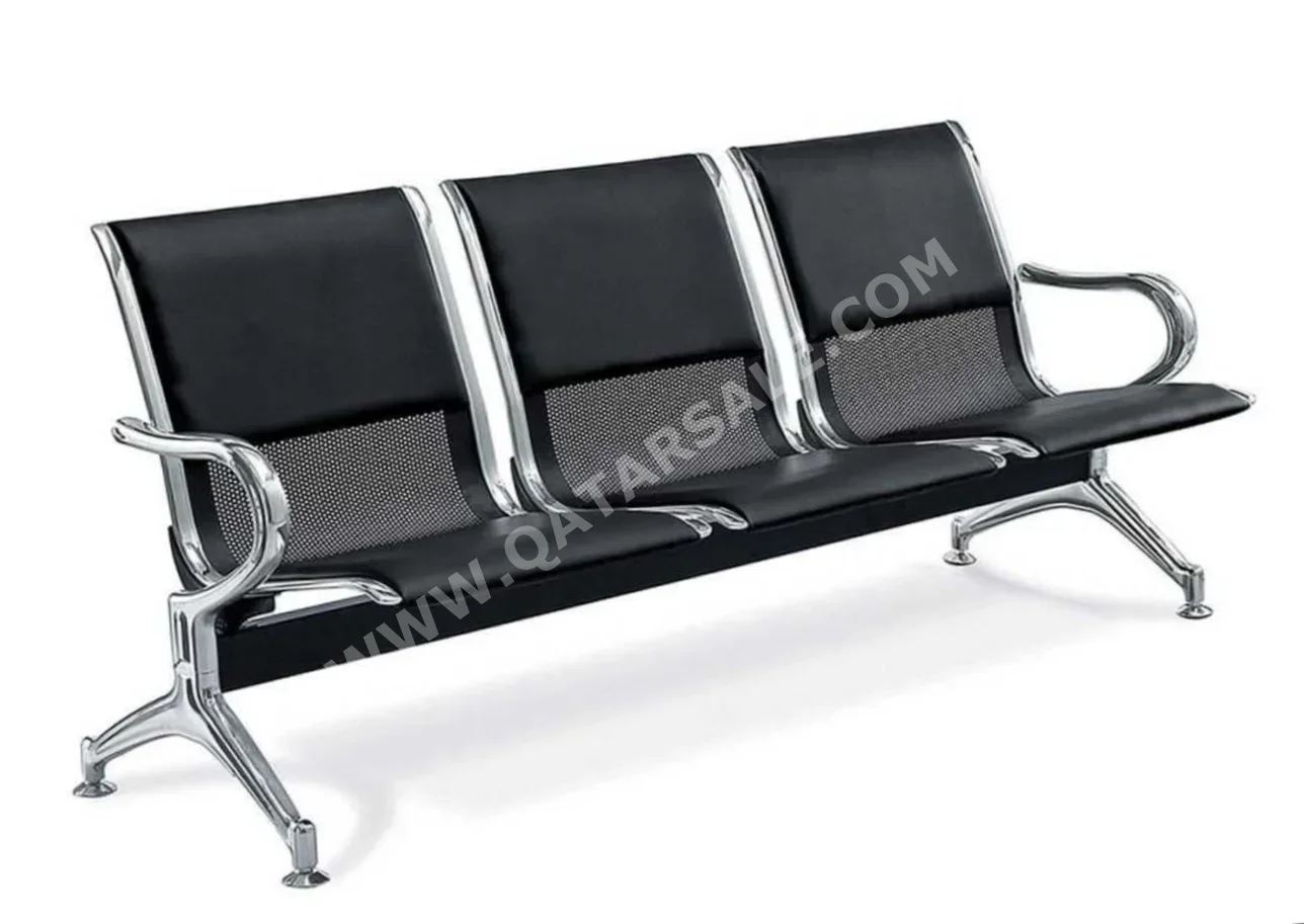 الكراسي والمقاعد - لايف ستايل - أسود - 3 قطع