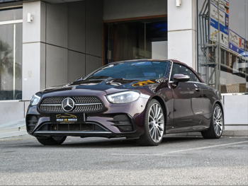 Mercedes-Benz E-Class 450 2019 Automatic 58,000 Km 6 Cylinder Rear Wheel Drive (RWD) Convertible Maroon