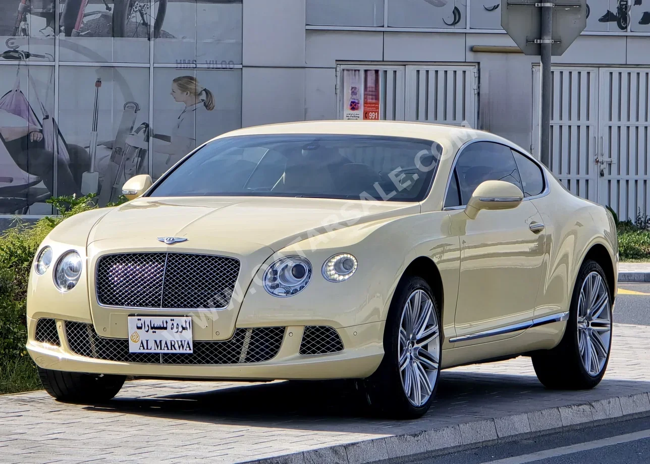 Bentley GT 2013 Automatic 70,000 Km 12 Cylinder All Wheel Drive (AWD) Sedan Beige