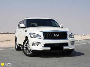 Infiniti QX 80 2017 Automatic 122,000 Km 8 Cylinder Four Wheel Drive (4WD) SUV White