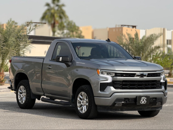 شفروليه سلفرادو ار اس تي 2023 اوتوماتيك 6,000 كم 8 سلندر دفع رباعي بيكب رمادي تحت الضمان