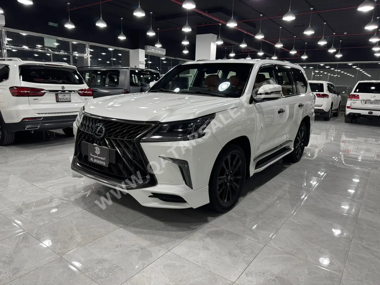 Lexus  LX  570 S Black Edition  2019  Automatic  99,000 Km  8 Cylinder  Four Wheel Drive (4WD)  SUV  White