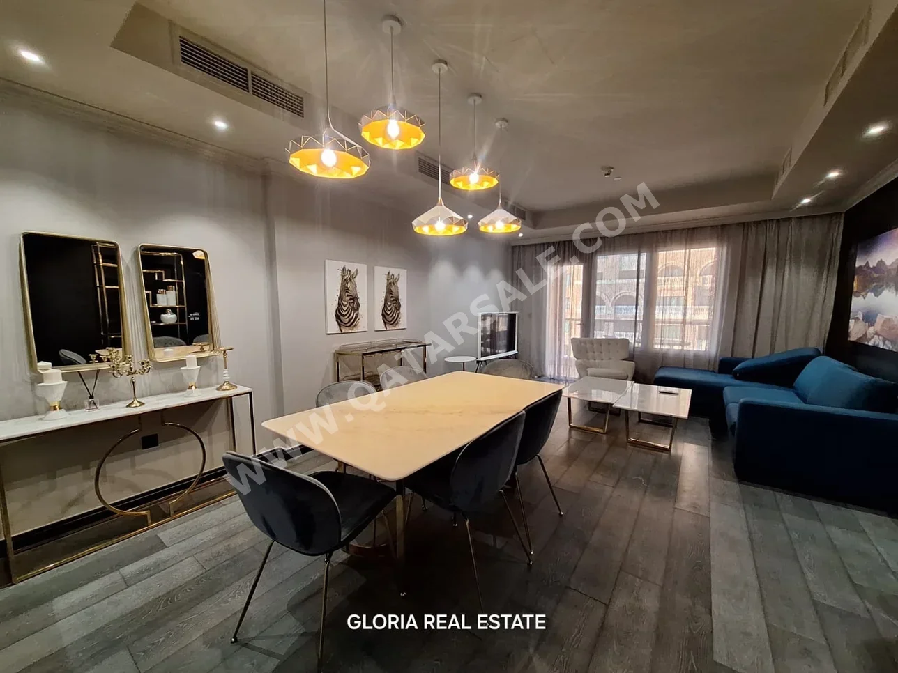 سكن عائلي  - مفروشة بالكامل  - الدوحة  - اللؤلؤة  - 2 غرف نوم