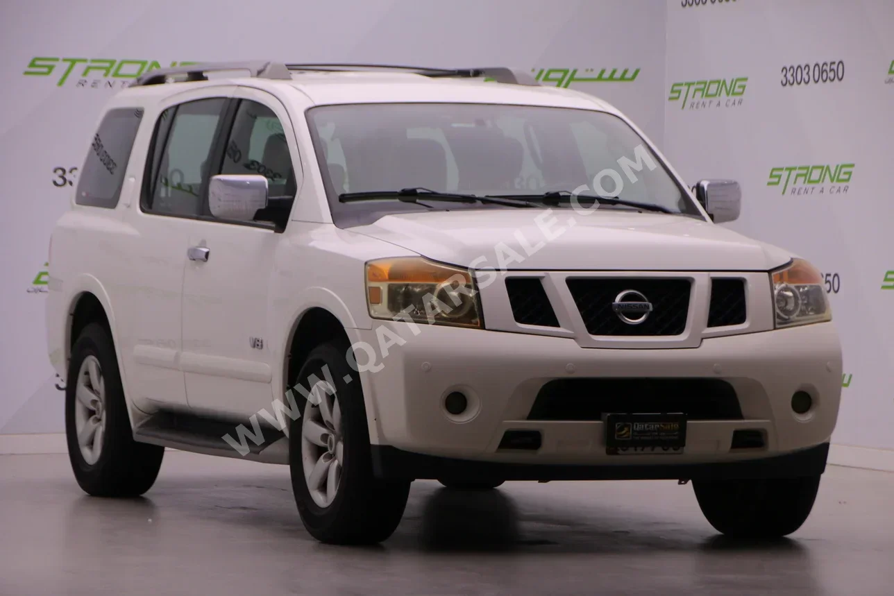Nissan  Armada  SE  2013  Automatic  83,000 Km  8 Cylinder  Four Wheel Drive (4WD)  SUV  White