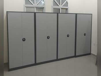 خزائن ودواليب الملابس والزينة - دوحة فيرنيتشر  - خزائن  - اللون الرمادي