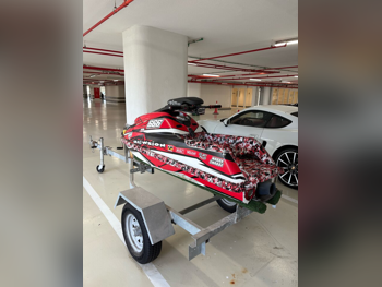 Yamaha Super Jet USA 2014 Red & Black Black Fish Pro 1 1 73 With Trailer