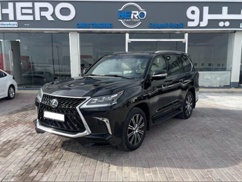 لكزس ال اكس 570 2017 اوتوماتيك 220,000 كم 8 سلندر دفع رباعي اس يو في أسود