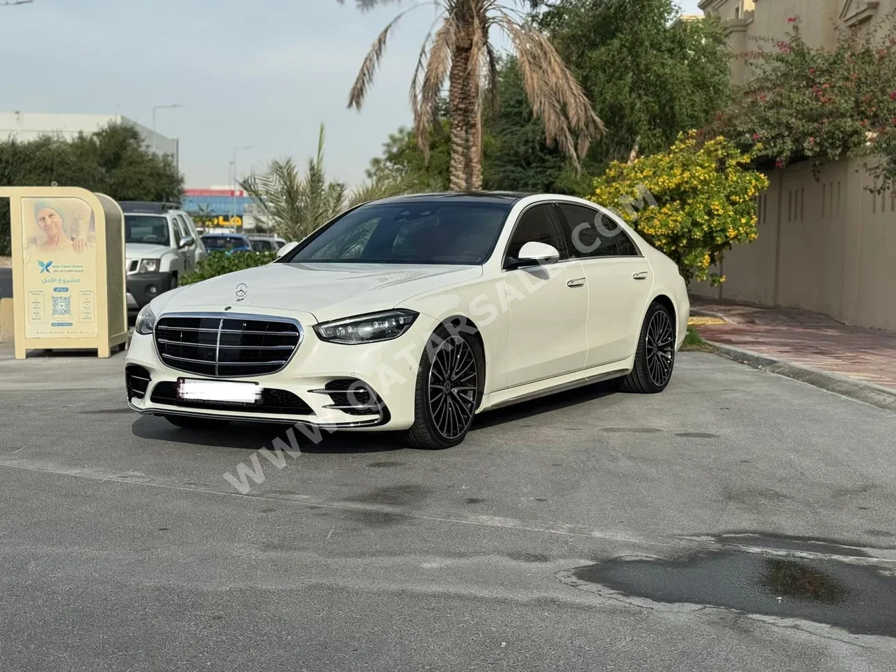 مرسيدس - بنز اس - كلاس 450اي ام جي 2023 اوتوماتيك 70,000 كم 6 سلندر دفع خلفي سيدان أبيض تحت الضمان
