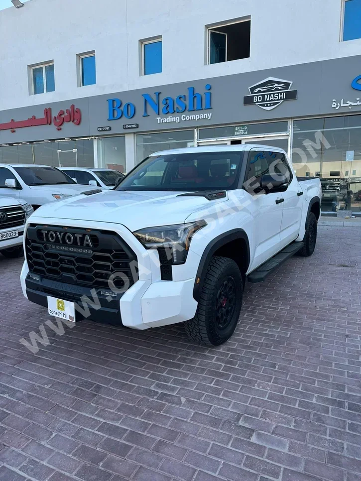 تويوتا تندرا تي ار دي برو 2024 اوتوماتيك 4,675 كم 8 سلندر دفع رباعي بيكب أبيض