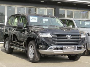 تويوتا  لاند كروزر  جي اكس  2026  اوتوماتيك  0 كم  6 سلندر  دفع رباعي  اس يو في  أسود  تحت الضمان