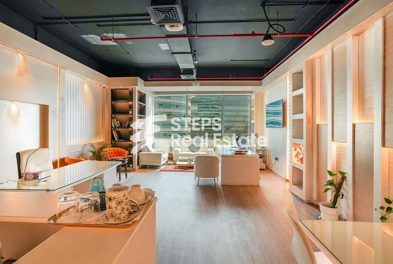 مكاتب تجارية - مفروشة بالكامل - لوسيل - منطقة المارينا