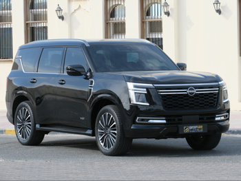 Nissan Patrol Platinum turbo 2025 Automatic 12,000 Km 6 Cylinder Four Wheel Drive (4WD) SUV Black With Warranty