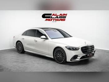 Mercedes-Benz  S-Class  580  2022  Automatic  33,195 Km  8 Cylinder  Rear Wheel Drive (RWD)  Sedan  White