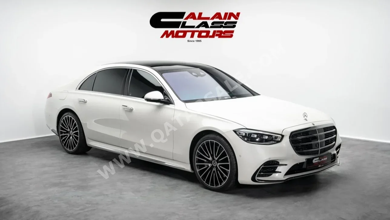 مرسيدس - بنز اس - كلاس 580 2022 اوتوماتيك 33,195 كم 8 سلندر دفع خلفي سيدان أبيض