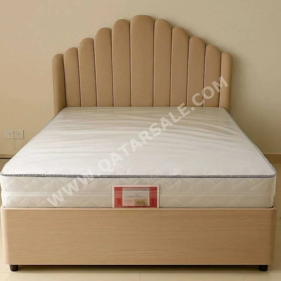 الأسّرة - كوين - الأصفر - متضمنة المرتبة