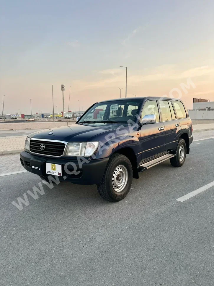 تويوتا لاند كروزر جي 2001 عادي 329,000 كم 6 سلندر دفع رباعي اس يو في أزرق غامق