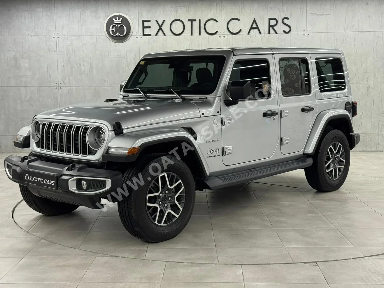 Jeep Wrangler Sahara 2024 Automatic 9,000 Km 6 Cylinder Four Wheel Drive (4WD) SUV Silver With Warranty
