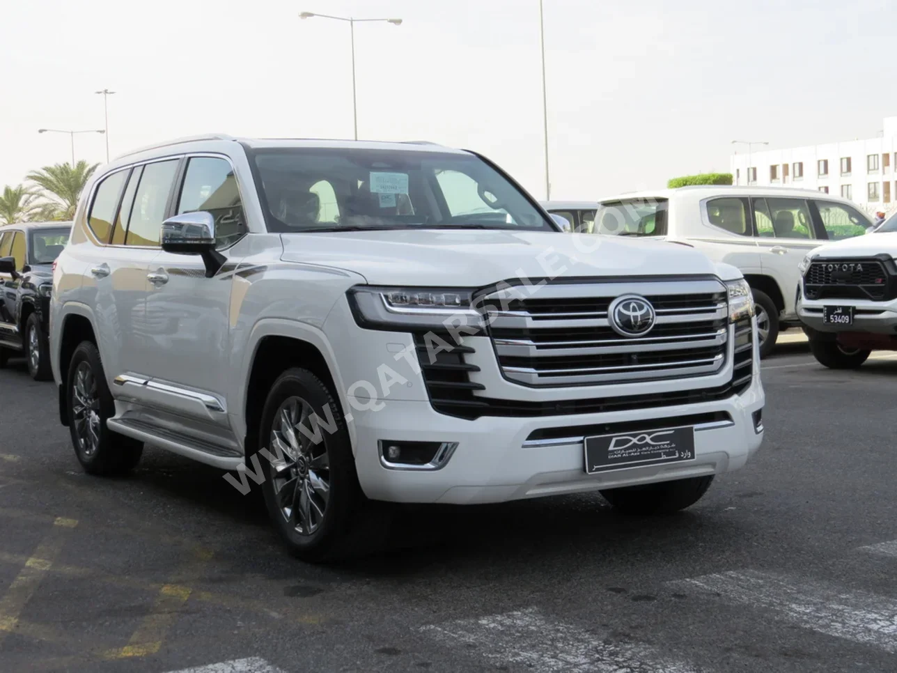 تويوتا لاند كروزر في اكس ار توين توربو 2025 اوتوماتيك 1,000 كم 6 سلندر دفع رباعي اس يو في أبيض تحت الضمان