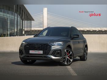 اودي  كيو 5  45 تي اف اس اي كواترو اس-لاين  2024  اوتوماتيك  21,000 كم  4 سلندر  دفع كلي مستمر  اس يو في  رمادي مطفي  تحت الضمان