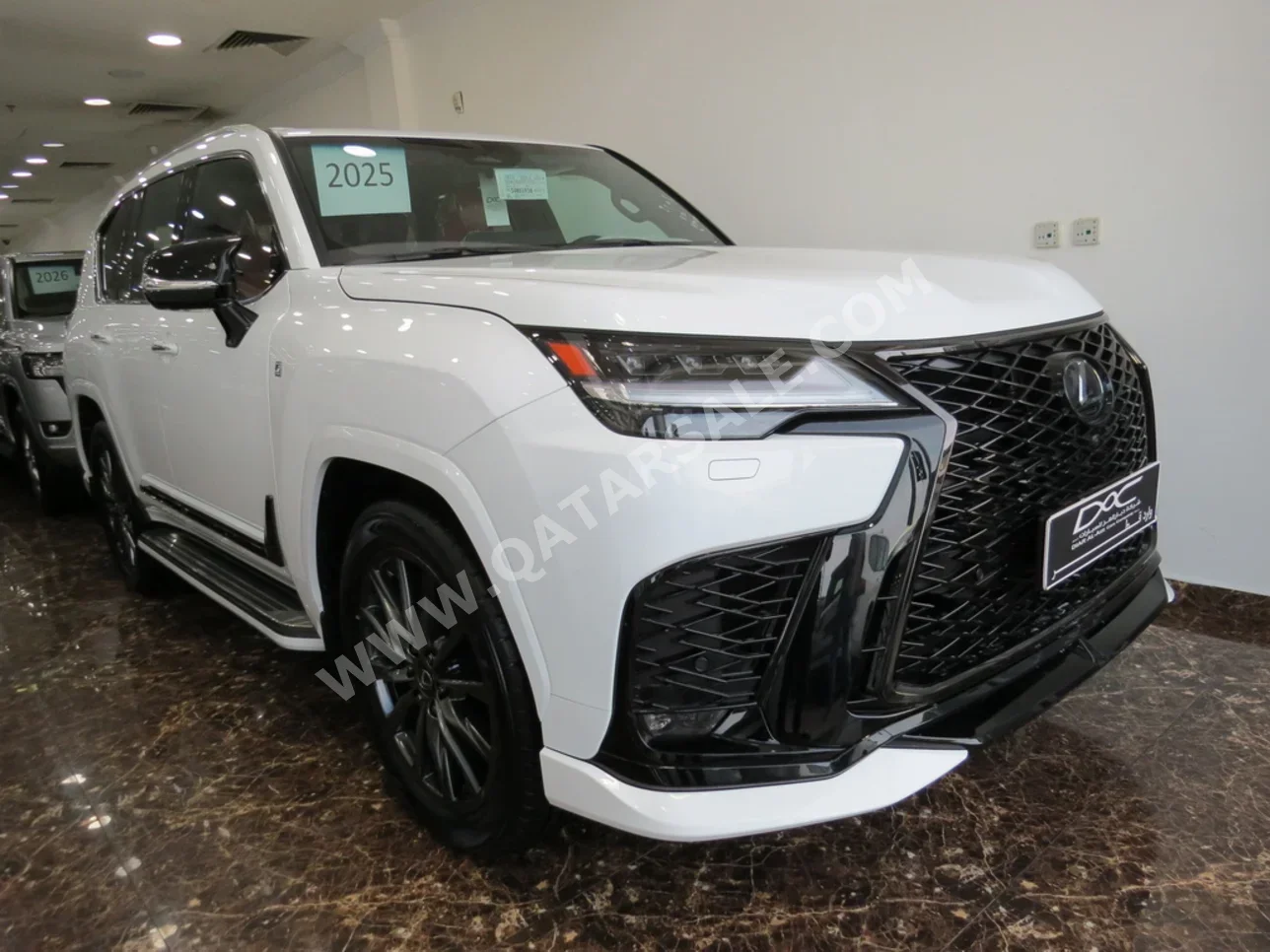 لكزس ال اكس 600 اف سبورت 2025 اوتوماتيك 0 كم 6 سلندر دفع رباعي اس يو في أبيض تحت الضمان