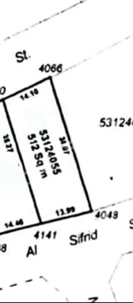 اراضي للبيع في الريان - معيذر -المساحة 512 متر مربع