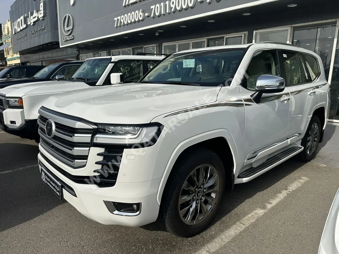 تويوتا لاند كروزر في اكس ار توين توربو 2025 اوتوماتيك 2,000 كم 6 سلندر دفع رباعي اس يو في أبيض تحت الضمان