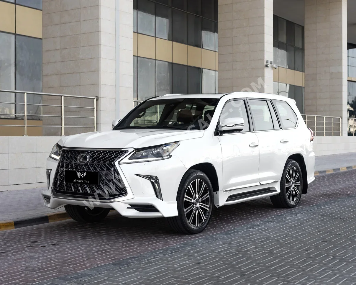 لكزس ال اكس 570 اس 2018 اوتوماتيك 29,000 كم 8 سلندر دفع رباعي اس يو في أبيض