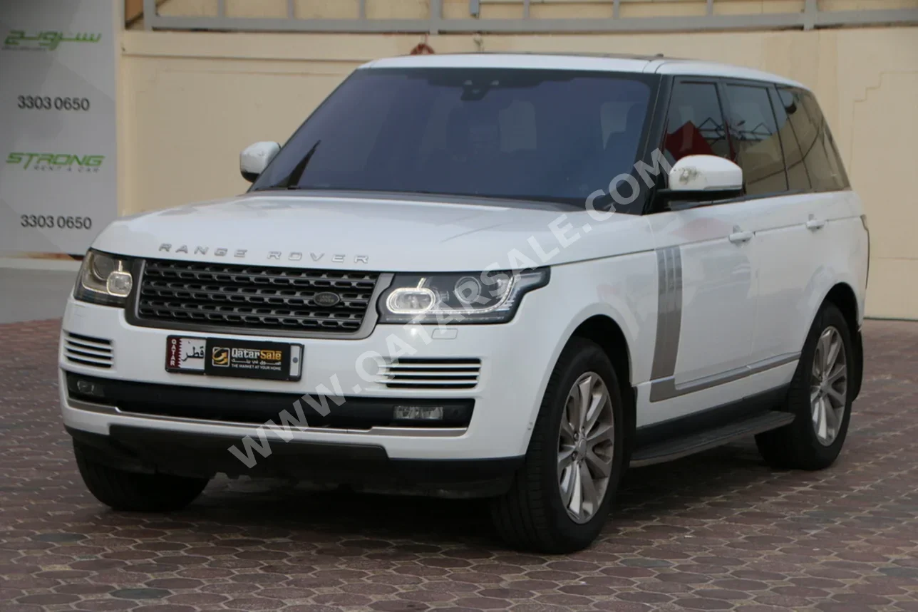 لاند روفر رنج روفر فوج اتش اس اي 2017 اوتوماتيك 100,000 كم 8 سلندر دفع رباعي اس يو في أبيض