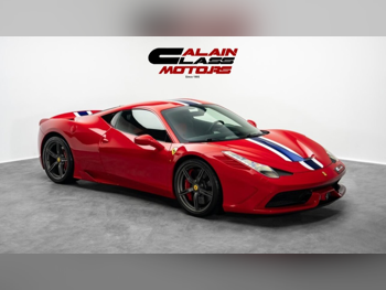 Ferrari 458 Special 2014 Automatic 29,535 Km 8 Cylinder Rear Wheel Drive (RWD) Coupe / Sport Red