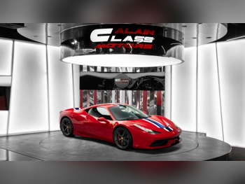 Ferrari  458  Special  2014  Automatic  29,535 Km  8 Cylinder  Rear Wheel Drive (RWD)  Coupe / Sport  Red