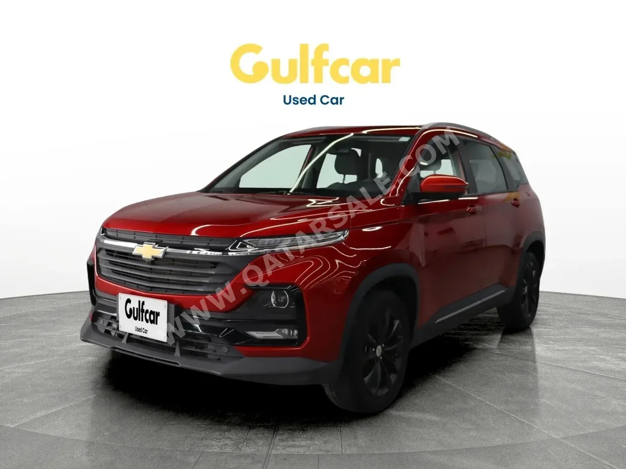 شفروليه كابتيفا ال تي 2024 اوتوماتيك 29,396 كم 4 سلندر سحب امامي اس يو في أحمر تحت الضمان