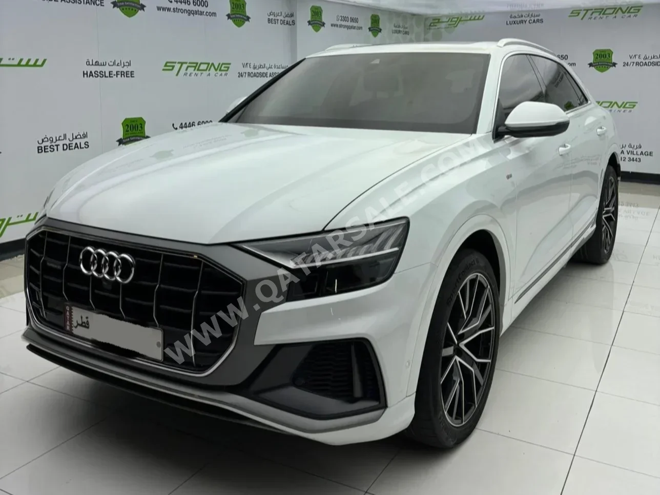 اودي كيو 8 اس لاين 2019 اوتوماتيك 54,000 كم 6 سلندر دفع كلي مستمر اس يو في أبيض