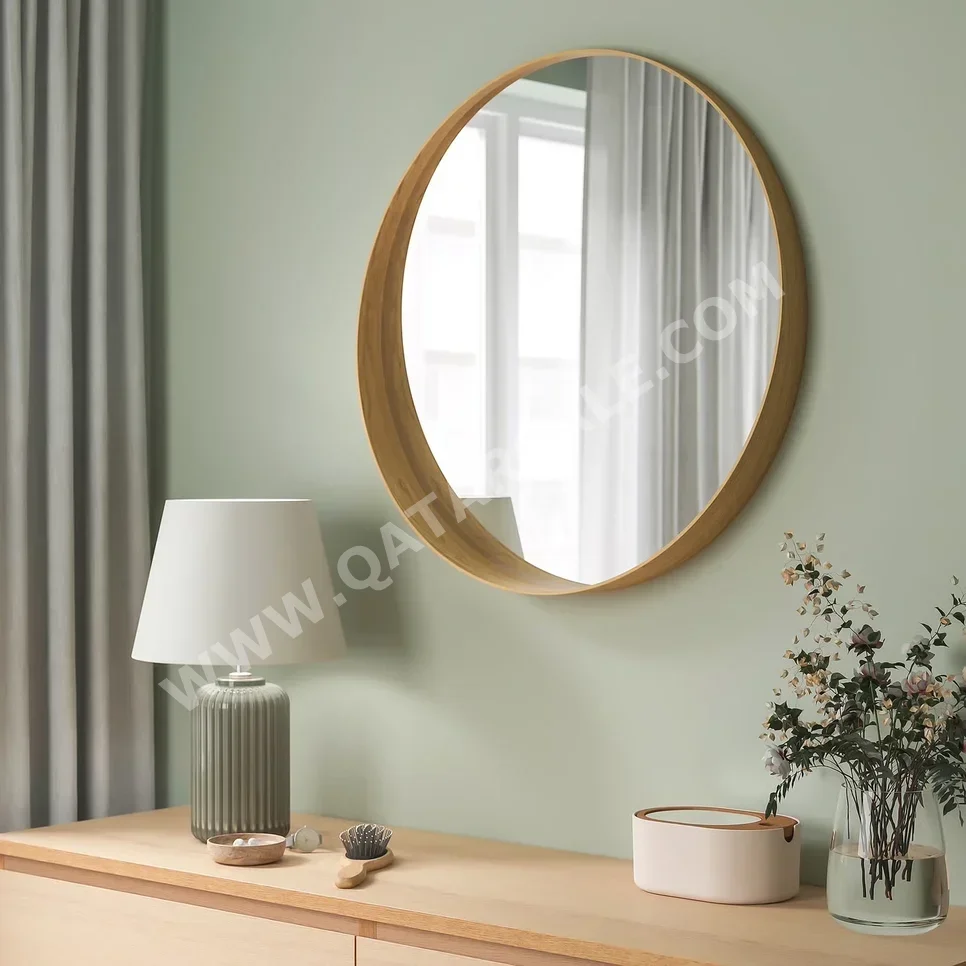 المرايا مرآة فوق خزنة مستدير بنى