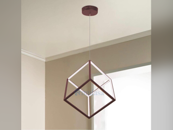 الإضاءة - مصابيح سقف - بنى -عدد المصابيح: 3