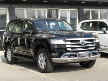 تويوتا  لاند كروزر  جي اكس ار توين توربو  2025  اوتوماتيك  3,000 كم  6 سلندر  دفع رباعي  اس يو في  أسود  تحت الضمان