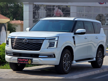 Nissan  Patrol  Platinum  2025  Automatic  27,000 Km  6 Cylinder  Four Wheel Drive (4WD)  SUV  White  With Warranty