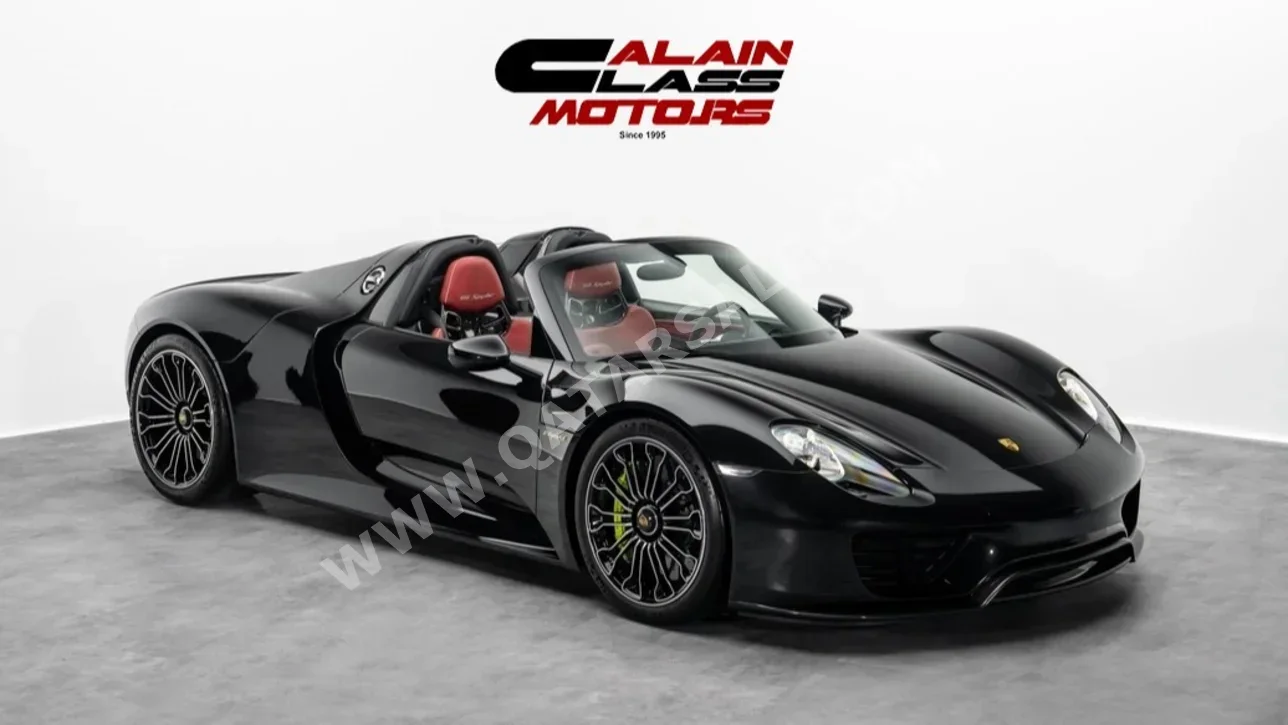 Porsche 918 Spyder 2015 Automatic 865 Km 8 Cylinder All Wheel Drive (AWD) Convertible Black