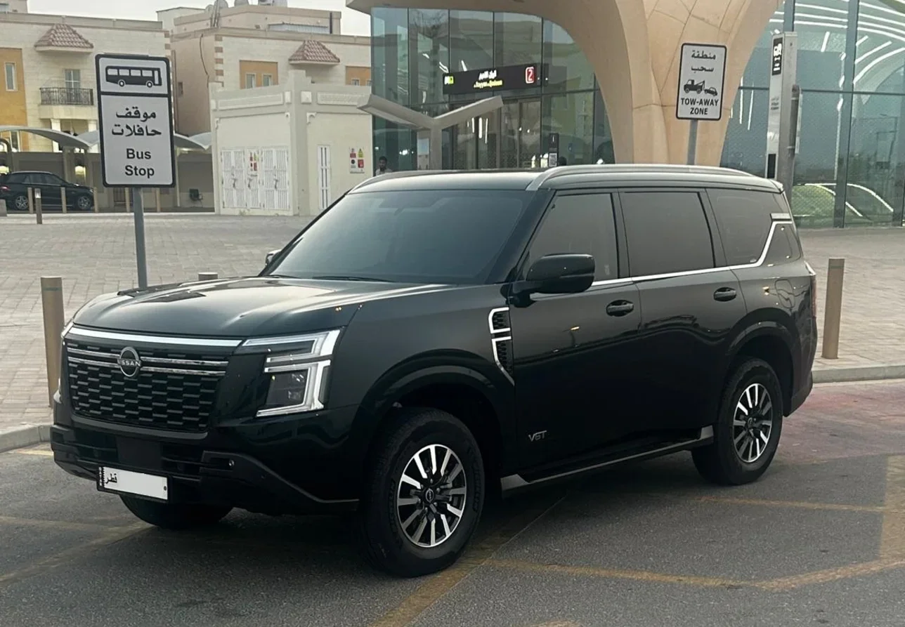 Nissan Patrol LE Turbo 2025 Automatic 56,000 Km 6 Cylinder Four Wheel Drive (4WD) SUV Black With Warranty