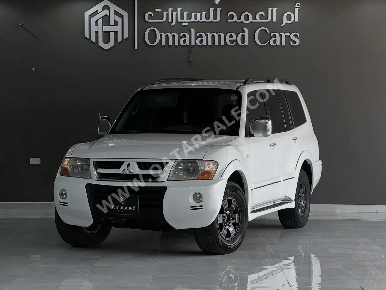 ميتسوبيشي باجيرو GLS 2007 اوتوماتيك 356,000 كم 6 سلندر دفع رباعي اس يو في أبيض