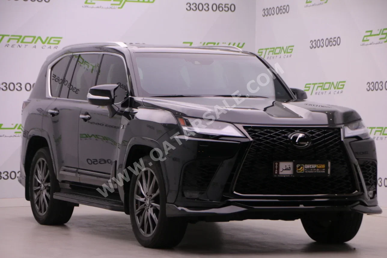 Lexus LX 600 F Sport 2024 Automatic 46,000 Km 6 Cylinder Four Wheel Drive (4WD) SUV Black With Warranty