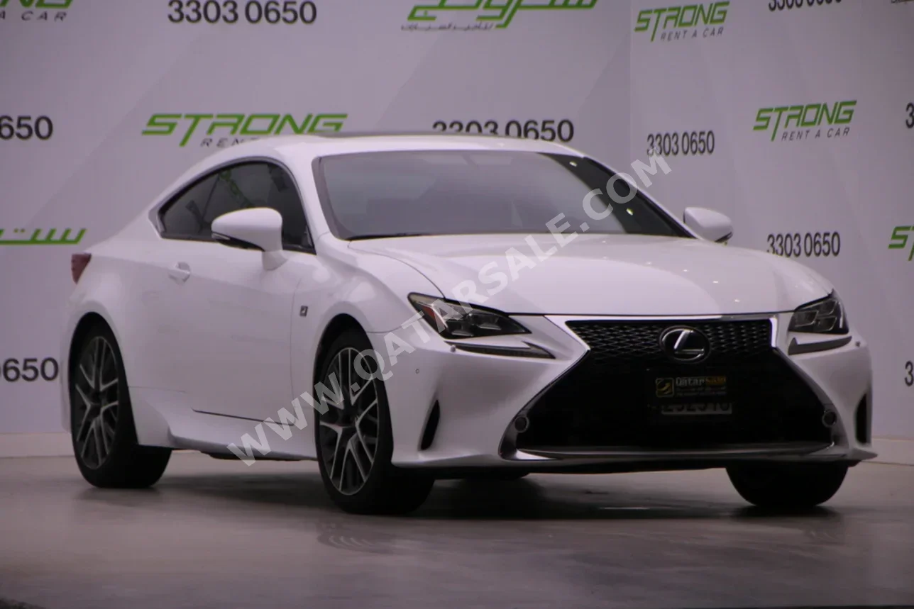 لكزس ار سي 350 2015 اوتوماتيك 240,000 كم 6 سلندر دفع خلفي كوبيه \ سبورت أبيض